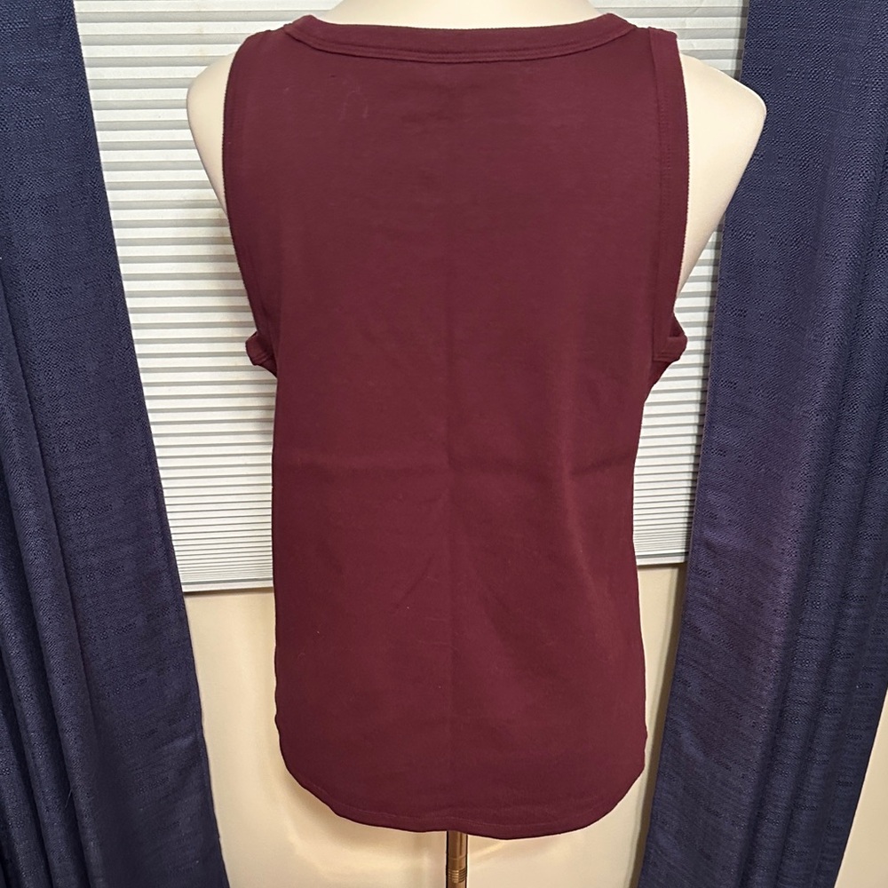 Talbots Deep Maroon Tank Top - Picture 2 of 2